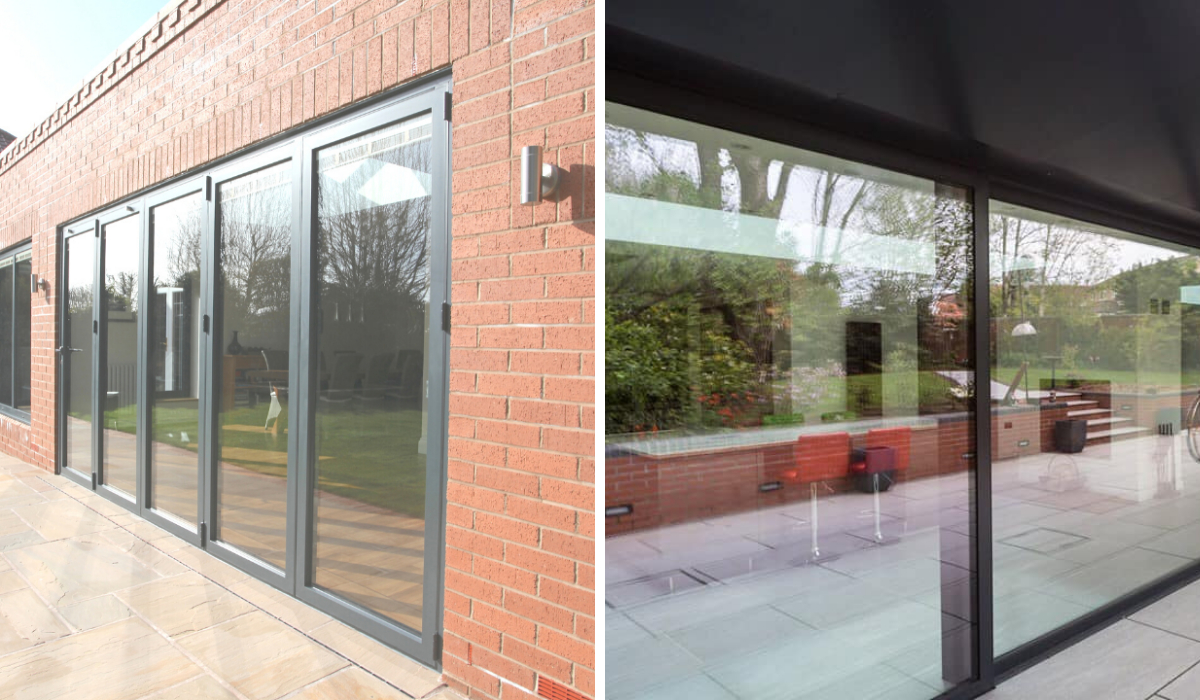 Bifold doors or sliding doors. - Aluminium Patio Doors