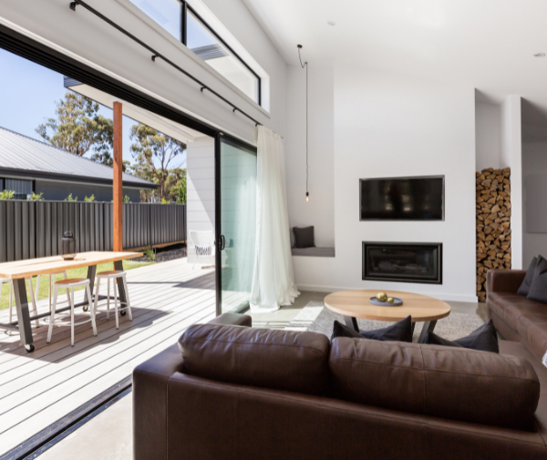 More glass in sliding doors for uninterrupted views