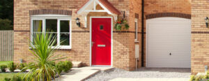 Red front door composite doors